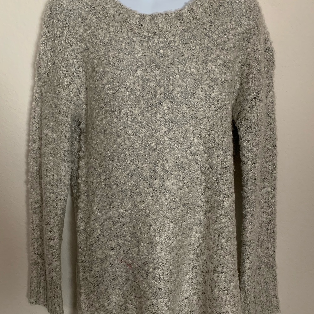 Copper Key Girls Gray Scoop Neck Sweater